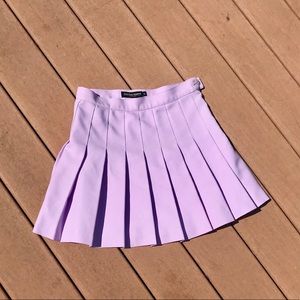 American Apparel Purple Pleated Tennis skirt